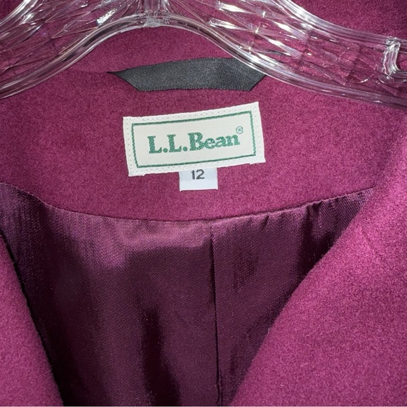L.L. Bean Women's Rich Purple Suit Jacket Size 12 - Picture 2 of 5